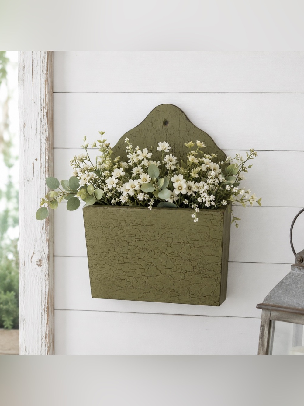 Rustic Green Wall Planter